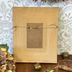 Vintage Needlepoint Framed Artwork, Autumn Scene, Handmade, Ready to Hang