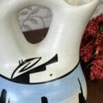 Vintage Native American Pottery Wedding Vase, Arizona Scene, Signed Jacinda Dineh