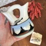Vintage Native American Pottery Wedding Vase, Arizona Scene, Signed Jacinda Dineh