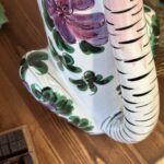 Large Vintage Italian Ceramic Cat 55cm Tall Retro Kitsch 1960s 70s Hand Painted