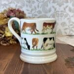 Emma Bridgewater Waitrose Dairy Cows Mug 2013 Half Pint Discontinued