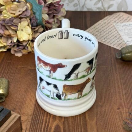 Emma Bridgewater Waitrose Dairy Cows Mug 2013 Half Pint Discontinued
