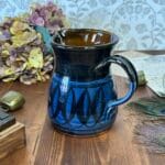 Godshill Studio Pottery Blue Milk Jug - Hand Thrown Artisan Jug