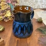 Godshill Studio Pottery Blue Milk Jug - Hand Thrown Artisan Jug