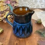 Godshill Studio Pottery Blue Milk Jug - Hand Thrown Artisan Jug