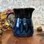 Godshill Studio Pottery Blue Milk Jug - Hand Thrown Artisan Jug