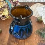 Godshill Studio Pottery Blue Milk Jug - Hand Thrown Artisan Jug