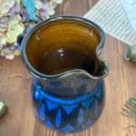 Godshill Studio Pottery Blue Milk Jug - Hand Thrown Artisan Jug