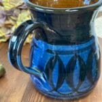 Godshill Studio Pottery Blue Milk Jug - Hand Thrown Artisan Jug