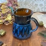 Godshill Studio Pottery Blue Milk Jug - Hand Thrown Artisan Jug