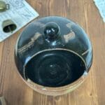 Vintage Pottery Salt Pig Stoneware Hand Thrown Croydon Kitchen Decor