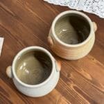 Muchelney Pottery Stoneware Jugs, Somerset England, Rustic Pair