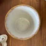 Vintage MICA Italy Floral Ceramic Pot 1950s Hand Painted Planter