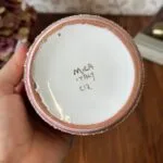 Vintage MICA Italy Floral Ceramic Pot 1950s Hand Painted Planter