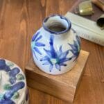 Welsh Studio Pottery Trinket Dish & Vase - Hand Painted Floral Decor