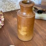 Antique Doulton Lambeth Stoneware Bottle Brown Collectable