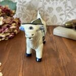 Vintage Delft Blue Holland Cow Creamer Milk Jug Windmill Hand Painted