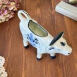Vintage Delft Blue Holland Cow Creamer Milk Jug Windmill Hand Painted