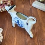 Vintage Delft Blue Holland Cow Creamer Milk Jug Windmill Hand Painted