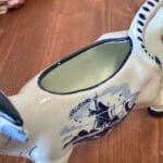 Vintage Delft Blue Holland Cow Creamer Milk Jug Windmill Hand Painted