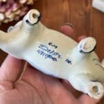 Vintage Delft Blue Holland Cow Creamer Milk Jug Windmill Hand Painted