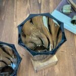 Vintage French Swirl Glass Vases Smokey Black 1970s Arcoroc Pair