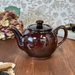 Vintage Sadler Brown Betty Teapot Treacle Glaze England Mid Century
