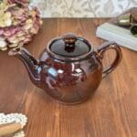 Vintage Sadler Brown Betty Teapot Treacle Glaze England Mid Century