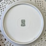 Vintage Schumann Arzberg Bavaria Pierced Porcelain Plates Set of 4 Dresden Style