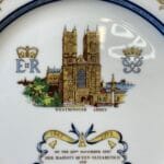 Aynsley Queen Elizabeth II Silver Jubilee Plate - Westminster Abbey