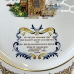 Aynsley Queen Elizabeth II Silver Jubilee Plate - Westminster Abbey
