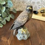 Vintage Leonardo Golden Eagle Figurine Bird of Prey Ceramic Ornament