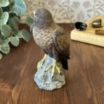 Vintage Leonardo Golden Eagle Figurine Bird of Prey Ceramic Ornament