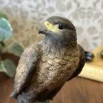 Vintage Leonardo Golden Eagle Figurine Bird of Prey Ceramic Ornament