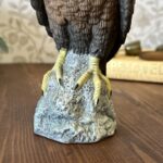 Vintage Leonardo Golden Eagle Figurine Bird of Prey Ceramic Ornament