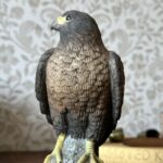 Vintage Leonardo Golden Eagle Figurine Bird of Prey Ceramic Ornament