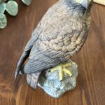Vintage Leonardo Golden Eagle Figurine Bird of Prey Ceramic Ornament