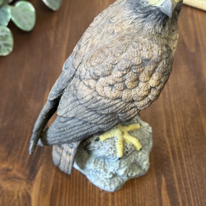 Vintage Leonardo Golden Eagle Figurine Bird of Prey Ceramic Ornament