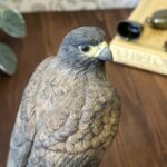 Vintage Leonardo Golden Eagle Figurine Bird of Prey Ceramic Ornament