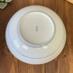 Vintage Arita Hasami Yaki Plate Blue Green Grape Leaf Design