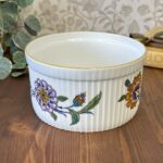 Royal Worcester Palmyra Souffle Dish Vintage 1970s Flameproof England