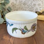 Royal Worcester Palmyra Souffle Dish Vintage 1970s Flameproof England