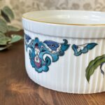 Royal Worcester Palmyra Souffle Dish Vintage 1970s Flameproof England