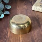 Vintage Small Brass Bowl Trinket Key Dish Plain Patina 4.5cm