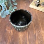Vintage Poole Pottery Planter 652 Green Drip Glaze Mid Century Plant Pot 10.5cm