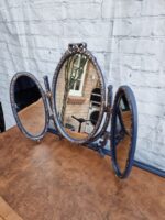 Vintage Queen Anne Dressing Table, Painted Bedroom Set, Vanity, Desk, Sideboard and Stool with Mirror, Statement, Maximalist