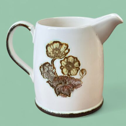 Rare Vintage Wedgwood Primrose Milk Jug, 1960s English Ovenware Creamer