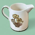 Rare Vintage Wedgwood Primrose Milk Jug, 1960s English Ovenware Creamer