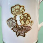 Rare Vintage Wedgwood Primrose Milk Jug, 1960s English Ovenware Creamer