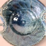 Vintage Michael Kennedy Ram Dish | Irish Studio Pottery | Sligo Art Bowl